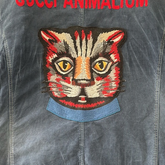 GUCCI Men’s Corduroy Jacket Animalium size 50 - Picture 4 of 6
